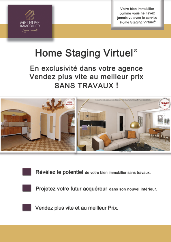 Service de Homestaging virtuel 3D pour améliorer la vente d'un bien immobilier sur le golf de pont royal et alentours